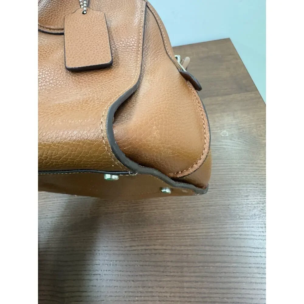 COACH Purse light Pebbled Leather Nolita 35650 Satchel (pu2000thrifty